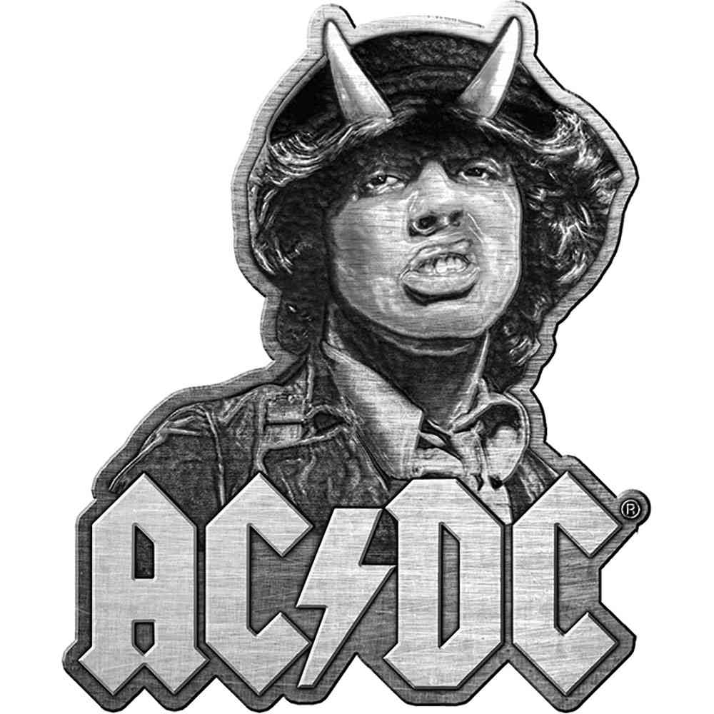AC/DC - Angus Button pin - Silberfarben